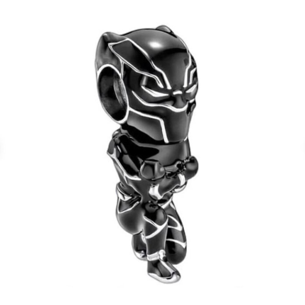 Sterling Silver Marvel The Avengers Black Panther Charm